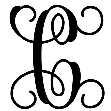 Vine Monogram Letters Svg 1619 Svg Png Eps Dxf In Zip File Free