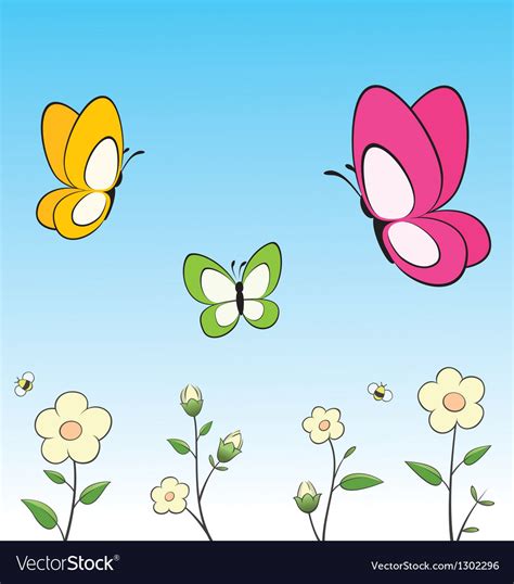 Butterfly Resting On Flower Clip Art