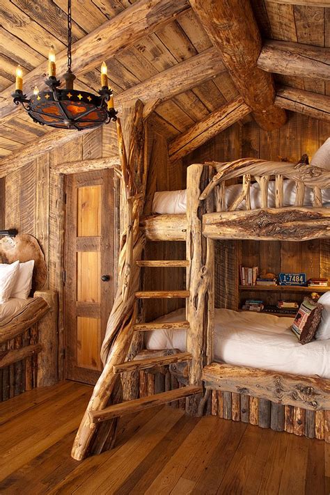 Bunk Beds For The Kids Room Combine Rustic Warmth With Space Savvy
