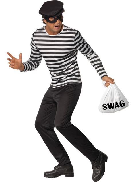 Bank Robber Costume For Men