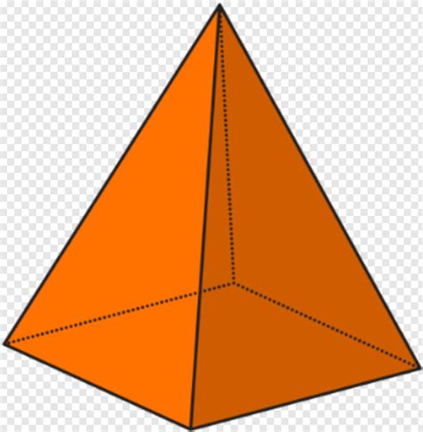 3d Shapes Square Pyramid Transparent Png 359x367 3896308 Png