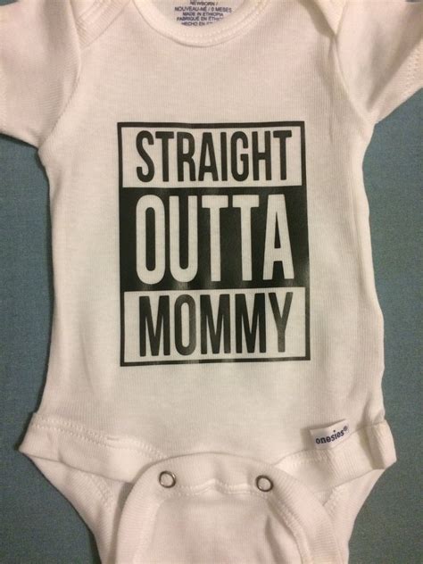 Straight Outta Mommy Onesie by CnMDESIGNS719 on Etsy | Straight outta mommy, Onesies, Straight outta