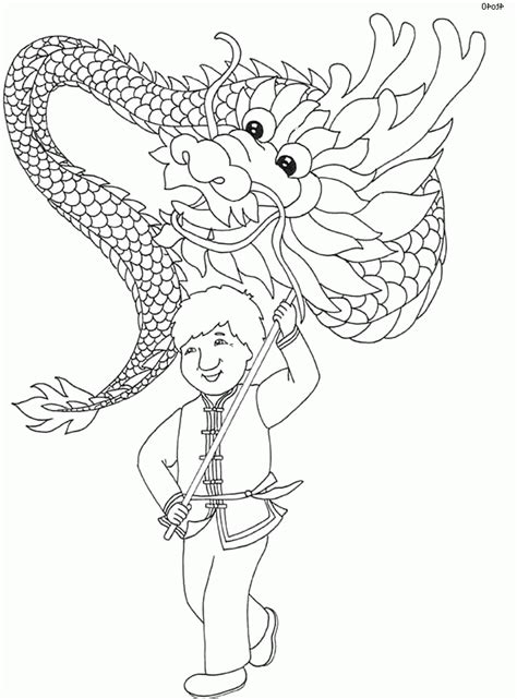 Chinese New Year Dragon Coloring Pages Coloring Home