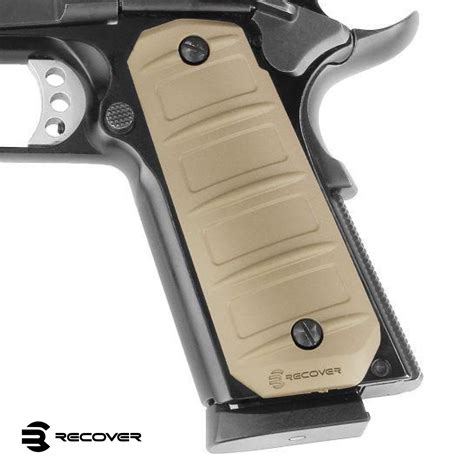 Střenky Recover Tactical Colt 1911 Rg15 Rubber Grip Písková Online