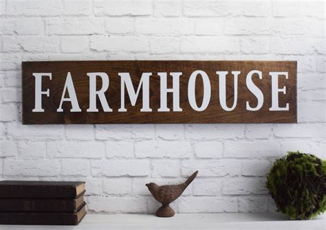 Farmhouse Wood Sign Wooden Sayings Wall Décor Rustic Wood Etsy
