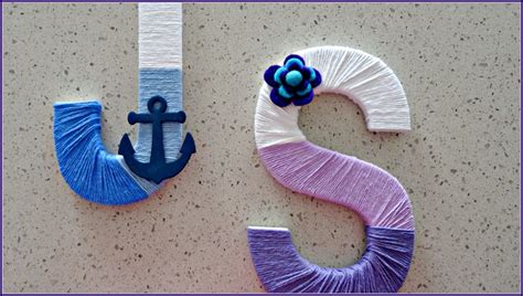 Ombre Yarn Wrapped Letters For Personalized Fun And Then Home