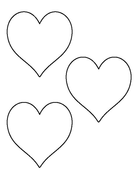 Printable 4 Inch Heart Template Heart Template Heart Patterns