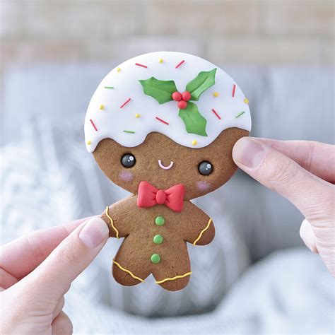 Crumb Avenue Easy To Follow Cake Topper Tutorials Inspirations Cute Gingerbread Man Cookie