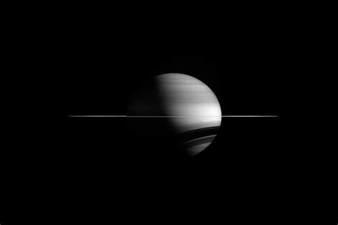Saturn Floating In Space Composited From Cassini Images Oc