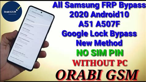 All Samsung FRP Bypass Android A A F Google Lock Bypass New Method NO SIM PIN WITHOUT