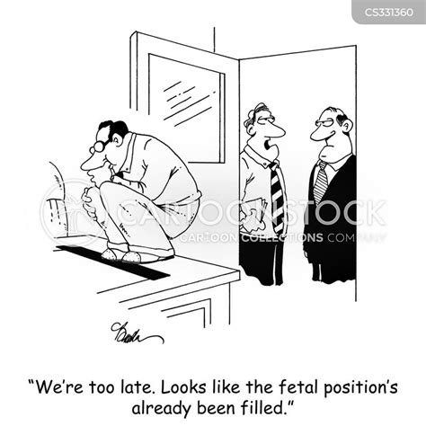 fetal position cartoon