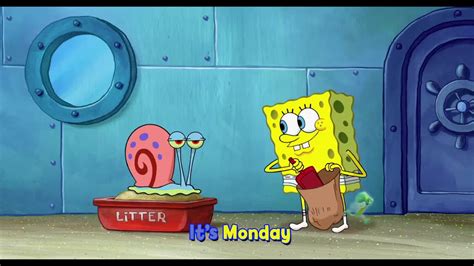 Spongebob Squarepants Thank Gosh Its Monday