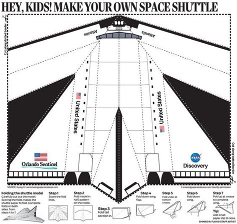 Paper Airplane Template Printable Space Shuttle Paper Airplane