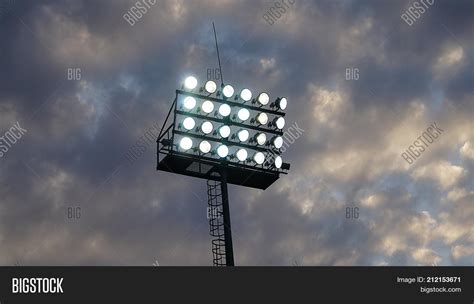 Stadium Flood Lights Image And Photo Free Trial Bigstock