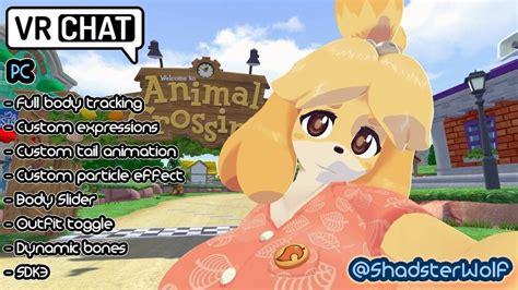 Isabelle しずえ Shizue Vrchat Full Body Tracking 3d Model