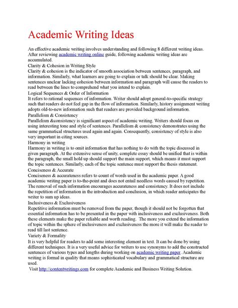 Calaméo Academic Writing Ideas How To Write Academic Assignments