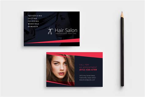 The best business card is that which has a feature to attract the people to keep with them for a longer time. Hair Salon Business Card Template in PSD, Ai & Vector ...