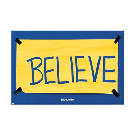 Shop Trends Ted Lasso Believe Poster