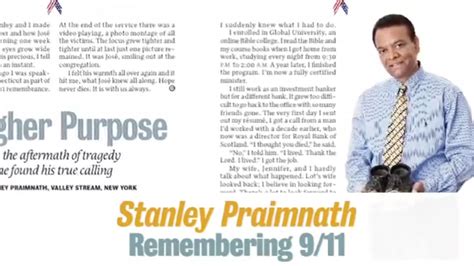 Stanley Praimnath Remembering 911 Guideposts