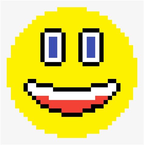 Pixilart Weird Smiley Emoji By Randombunny Anime Pixel Art Head
