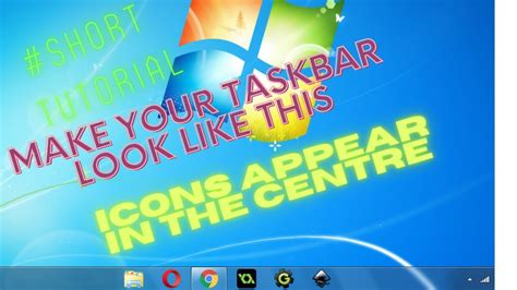 How To Center Taskbar Icons In Windows 7 Windows 7 Taskbar Icon