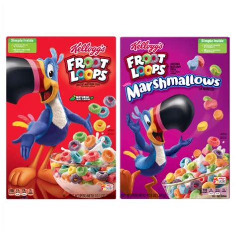Kelloggs Froot Loops Cereal 2 Flavors 4ct 4 Ct Dillons Food Stores