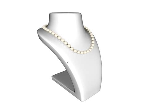Freshwater Pearl Necklace 3d Model 3ds Max Files Free Download