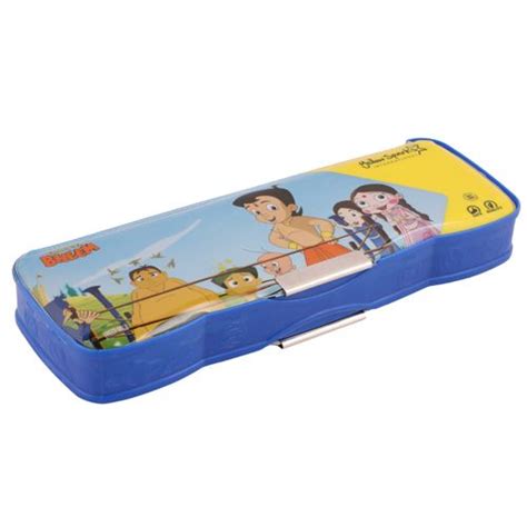 Buy Yellow Spark Chota Bheem Medium Magnetic Pencil Box With Eraser Compartment 1 Pc Online At