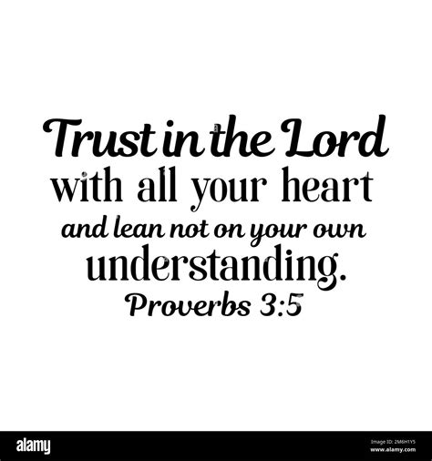 Proverbs 35 Black Trust In The Lord With All Your Heart And Lean Not