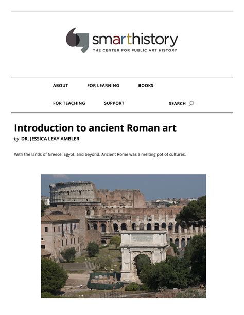 Introduction To Ancient Roman Art Smarthistory Introduction To