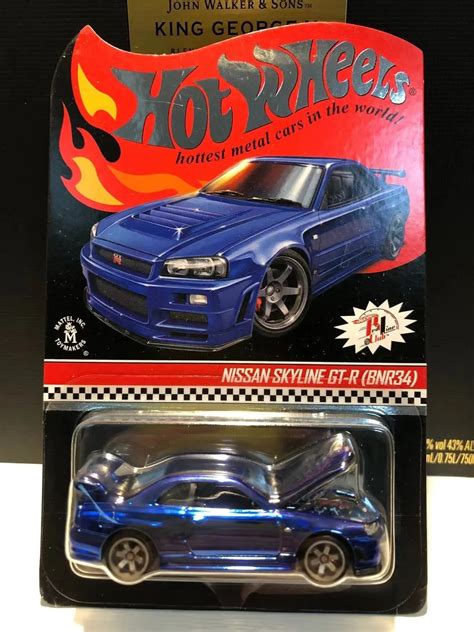 Hotwheels Cars 164 Red Line Club Nissan Skyline Gtr R34 Metal Diecast