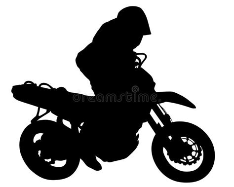 Motociclista Deportivo Cuatro Ilustración Del Vector Ilustración De