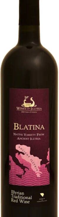 Wines Of Illyria Blatina Premium Dry Red 750ml Kellys Liquor