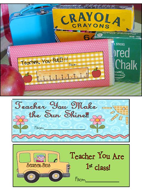 Printable Candy Bar Wrappers Teachers Pet Parties And Patterns
