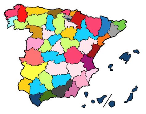 Dibujo De Las Provincias De España Pintado Por En El Día 02
