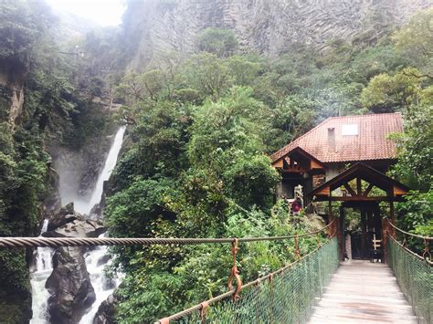 Pailon Del Diablo Devils Falls Banos Ecuador Natural Landmarks