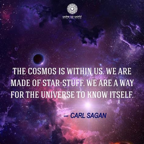 The Cosmos Is Within Us We Are Made Of Star Stuff We Are A Way For