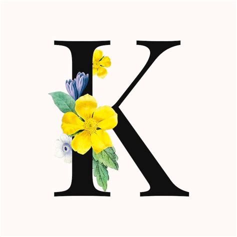 Botanical Letter K Images Free Vectors Pngs Mockups And Backgrounds