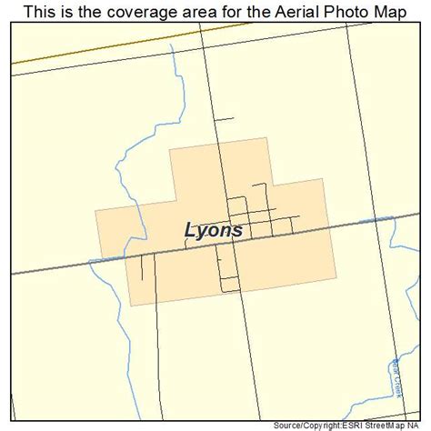 Aerial Photography Map Of Lyons Oh Ohio