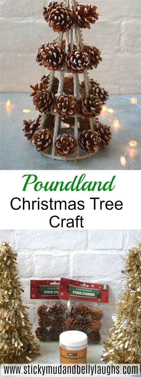 Poundland Tinsel Tree Upcycle Christmas Craft Christmascraft Upcycle