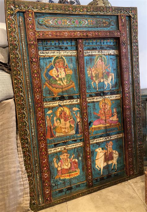 Ethnic Home Decor Indian Home Decor Painted Cupboards Painted Doors