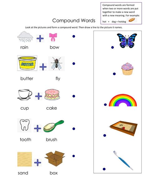 Compound Words Exercise For Preschool Grade 2 Live Worksheets