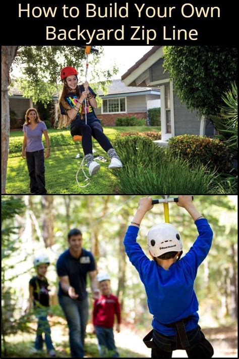 Of hard work wonders as well as with your home though if your zipline construction. How to Build Your Own Backyard Zip Line | Zip line backyard, Backyard for kids, Backyard playset
