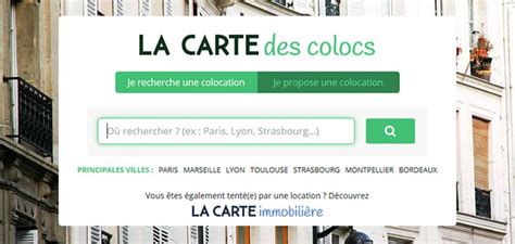 La Carte de Colocs, site de colocation 100% gratuit - Blog MyDemenageur