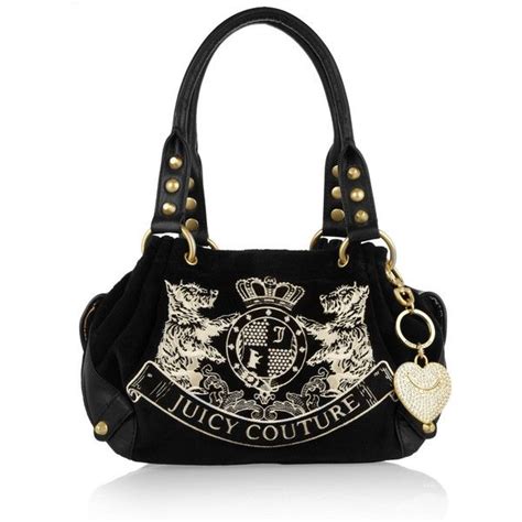 Juicy Couture Scotty Embroidered Velour Tote 125 Found On Polyvore