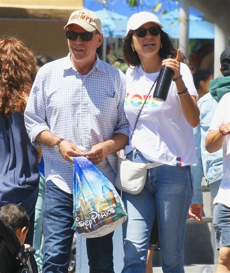 Bruce Willis Visits Disneyland With Wife Emma Heming And Kids