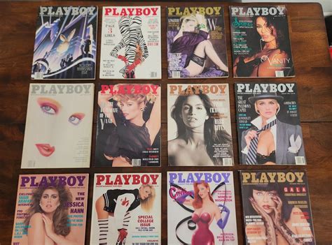 Full Year Lot 1988 Playboy Magazine Complete Set W Centerfolds EBay