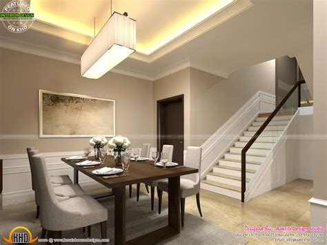 Classic Style Interior Design For Living Room Stair Area