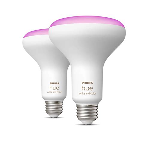 Hue White And Color Ambiance Br30 E26 Smart Bulb 2 Pack Philips