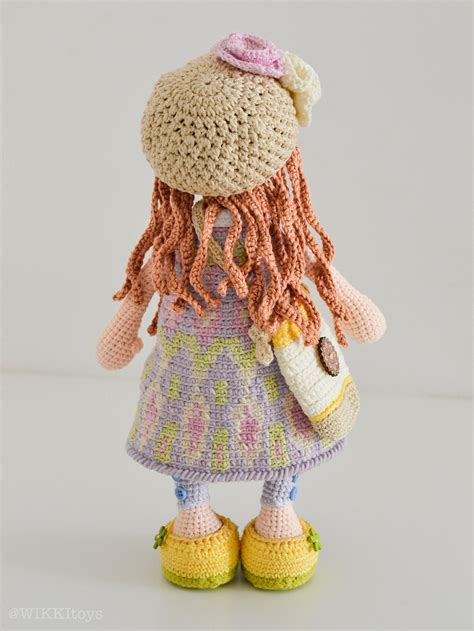 Jemma Tilda Doll Crochet Luxury Collectable Art Doll Amigurumi Handmade Stuffed Doll Boho Doll